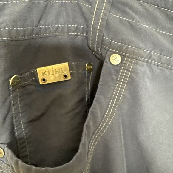 KUHL Pants Men Sz 34 x 30 Liberator Convertible Stealth Dark Blue Zip Off leg - Picture 5 of 12